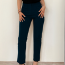 Pantaloni Eleganti din Crep Bleumarin Zaza