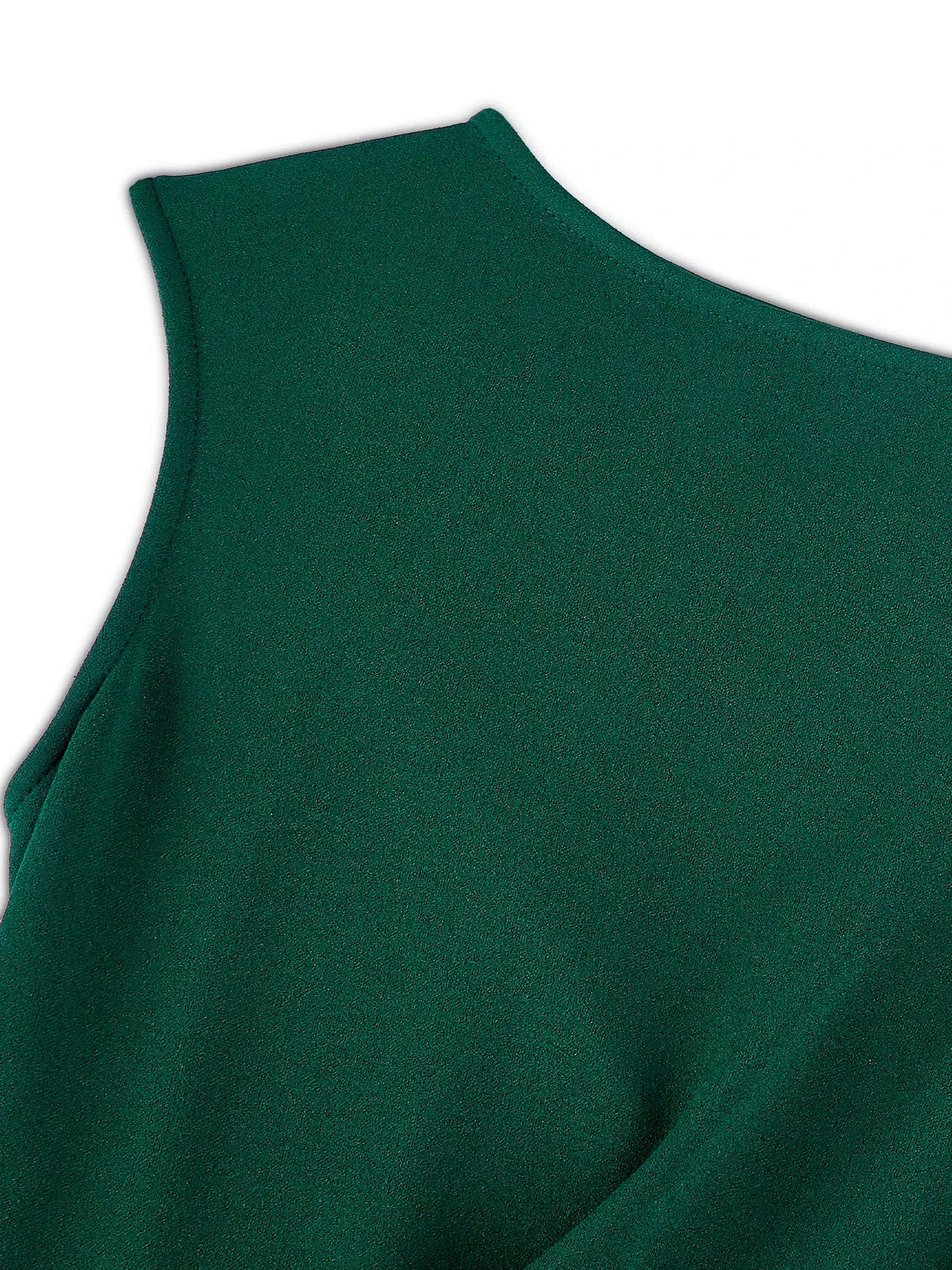 Rochie Aria Verde - rochie midi eleganta cu decolteu rotund