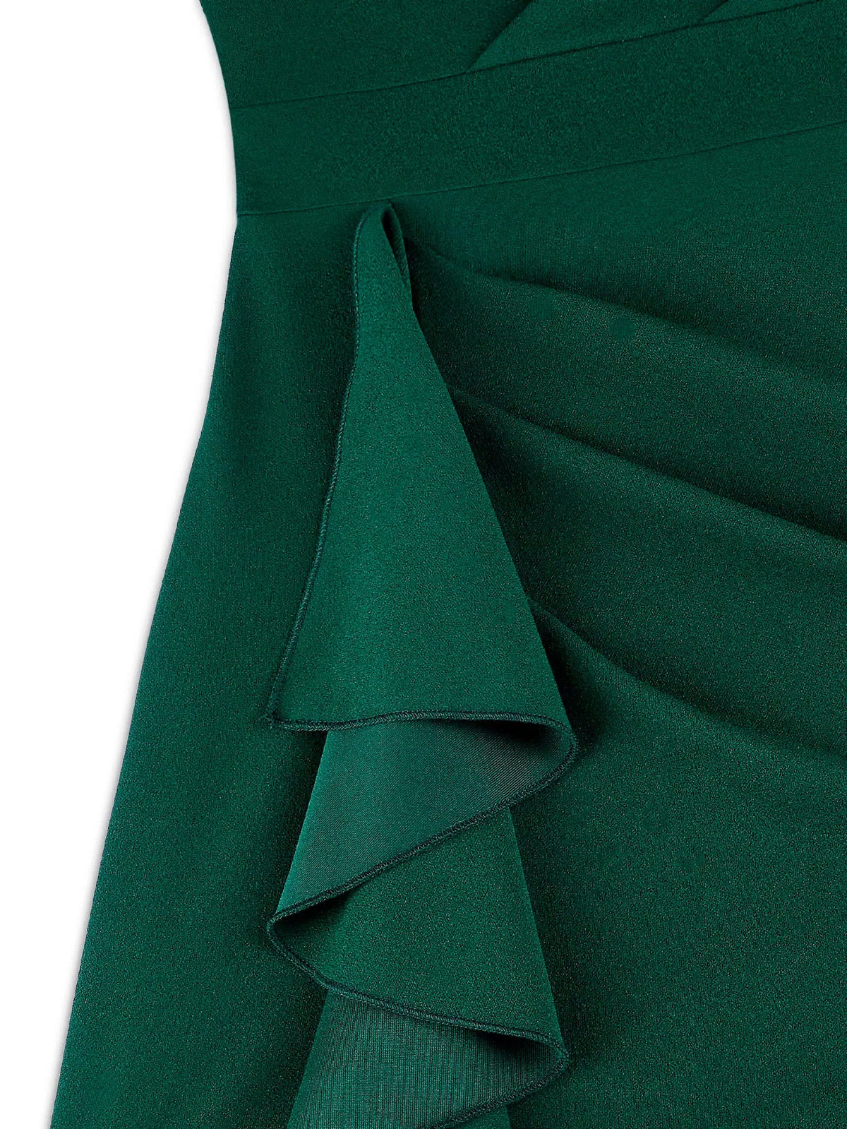 Rochie Aria Verde - rochie midi eleganta cu decolteu rotund